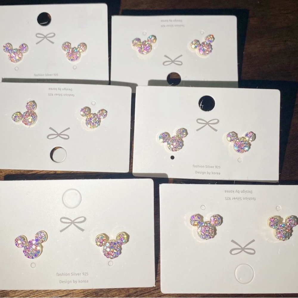 Disney Style Mickey Mouse Stud Earrings.